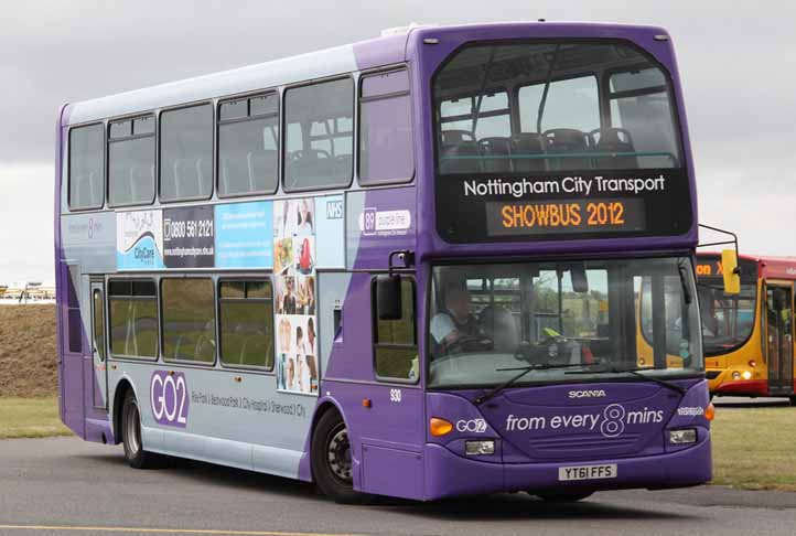 Nottingham City Scania N230UD Optare Omnidekka 830